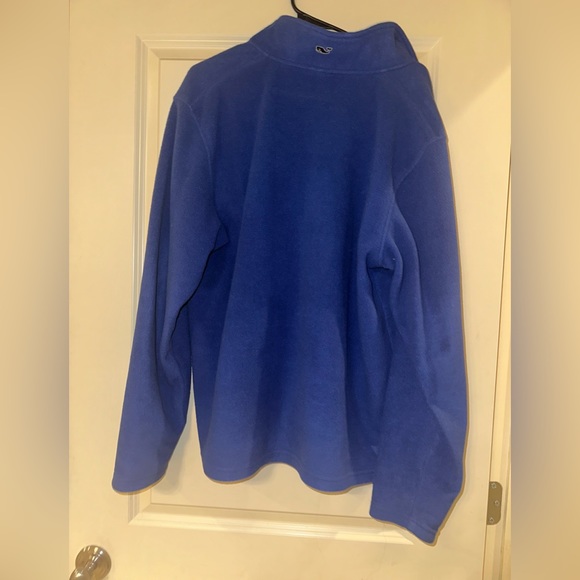 Vineyard Vines 1/2 Zip Blue Fleece Pullover Mens Large - Picture 14 of 15
